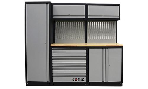 SONIC 4730230 MSS WORK STATION 230CM WITH WOODEN TOP BLADE