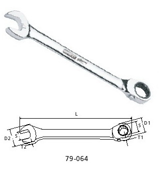STANLEY 72 Teeth Reversible Multiple Geared Wrenches Metric 79-064 79-064