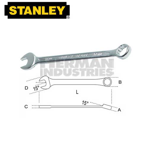 STANLEY Wrench Combination Slimline 17 mm 87-077-1