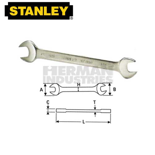 STANLEY Wrench Open End 24 X 27 mm 87-105-1