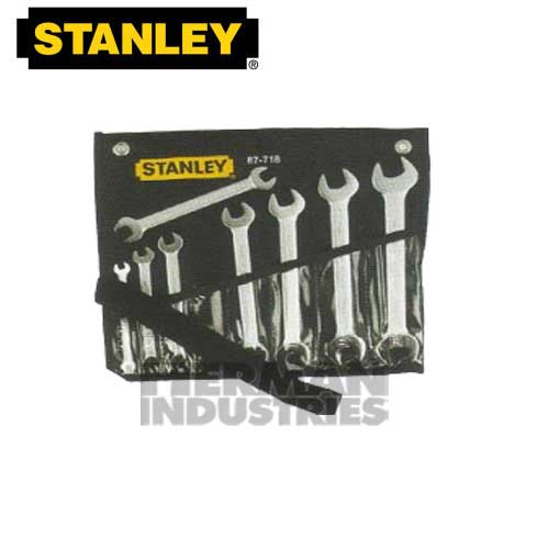 STANLEY Wrench Open End Set Slimline 8 Piece 87-718-1