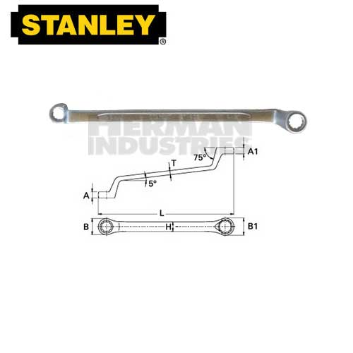STANLEY Wrench Box End 75 Degree 8 X 9 mm 87-802-1