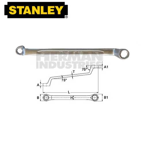 STANLEY Wrench Box End 75 Degree 10 X 11 mm 87-803-1