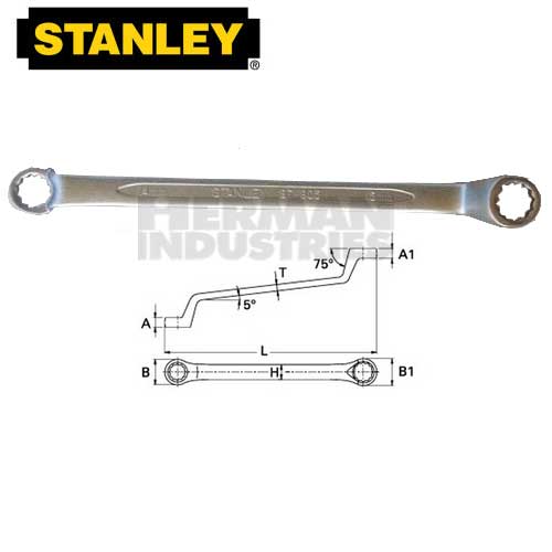 STANLEY Wrench Box End 75 Degree 14 X 15 mm 87-805-1