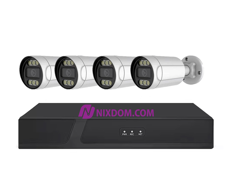 POE System Surveillance CCTV 5MP 4CH