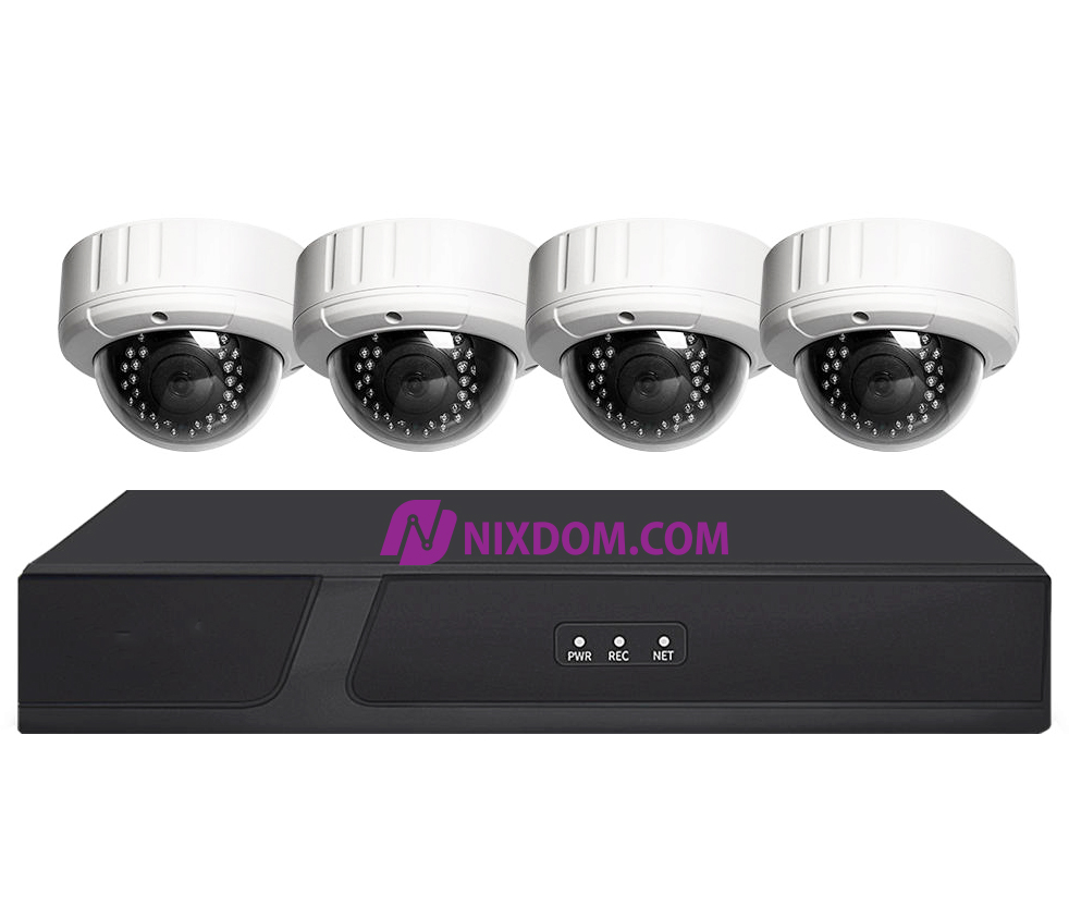 POE System Surveillance CCTV 5MP 4CH