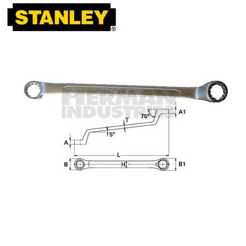 STANLEY Wrench Box End 75 Degree 18 X 19 mm